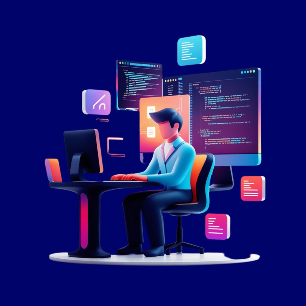developer illustration